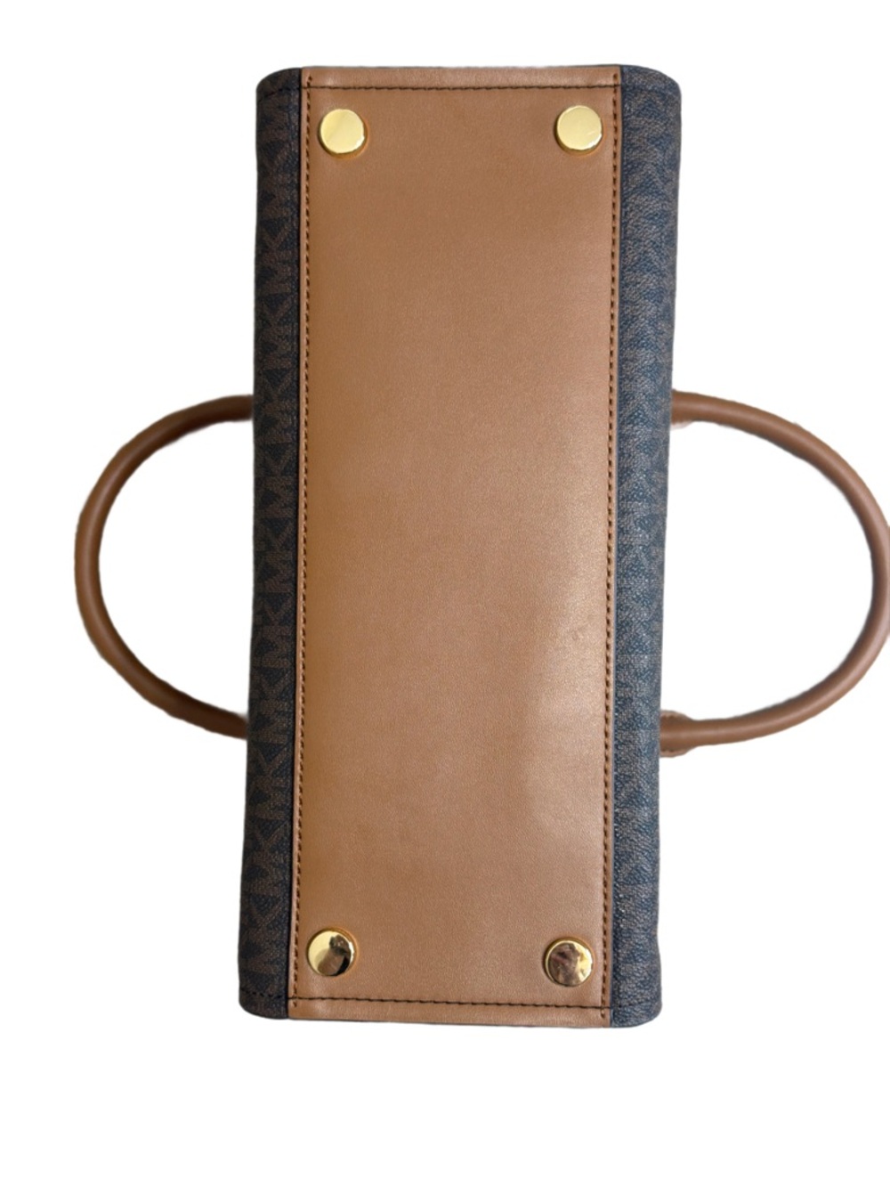 Michael Kors Marilyn Med Brown and Tan Satchel - Picture 5 of 16